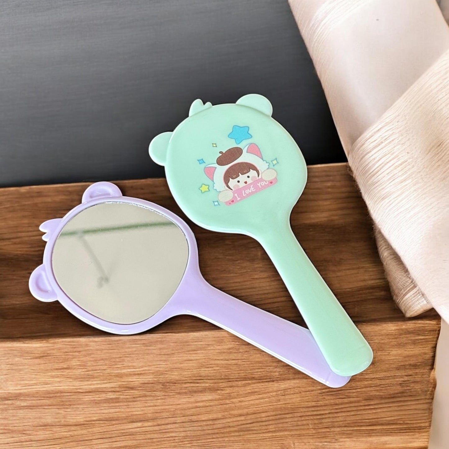 12 Espejos de mano Ositos Colores $8.7 c/u