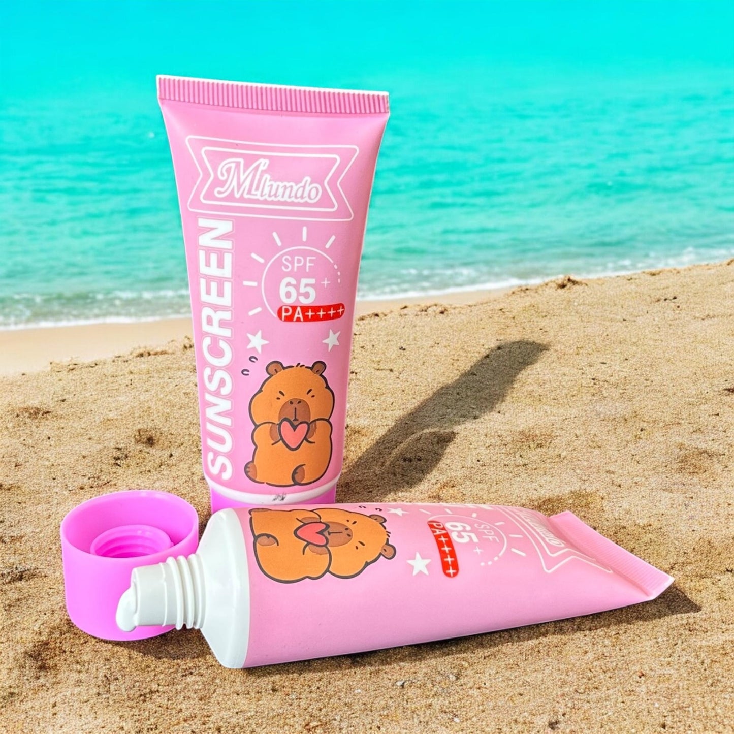 24 Cremas con Protector Solar Capibaras  $9.8 c/u