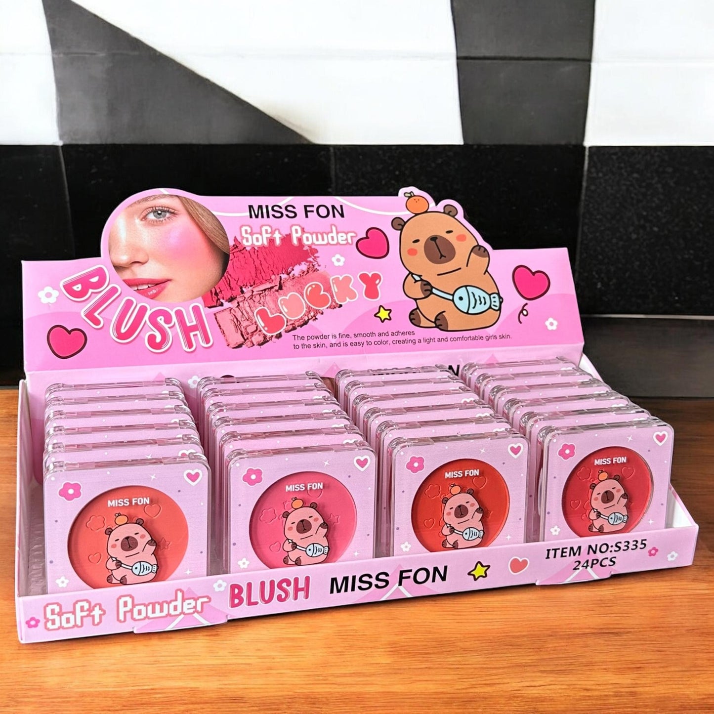 24 Rubores en Polvo Capibaras Individuales  $15.9 c/u