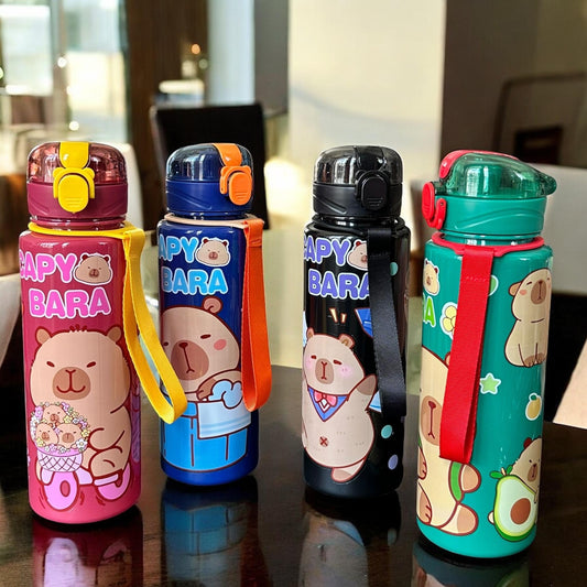 Botella Capibara Decorada Colores