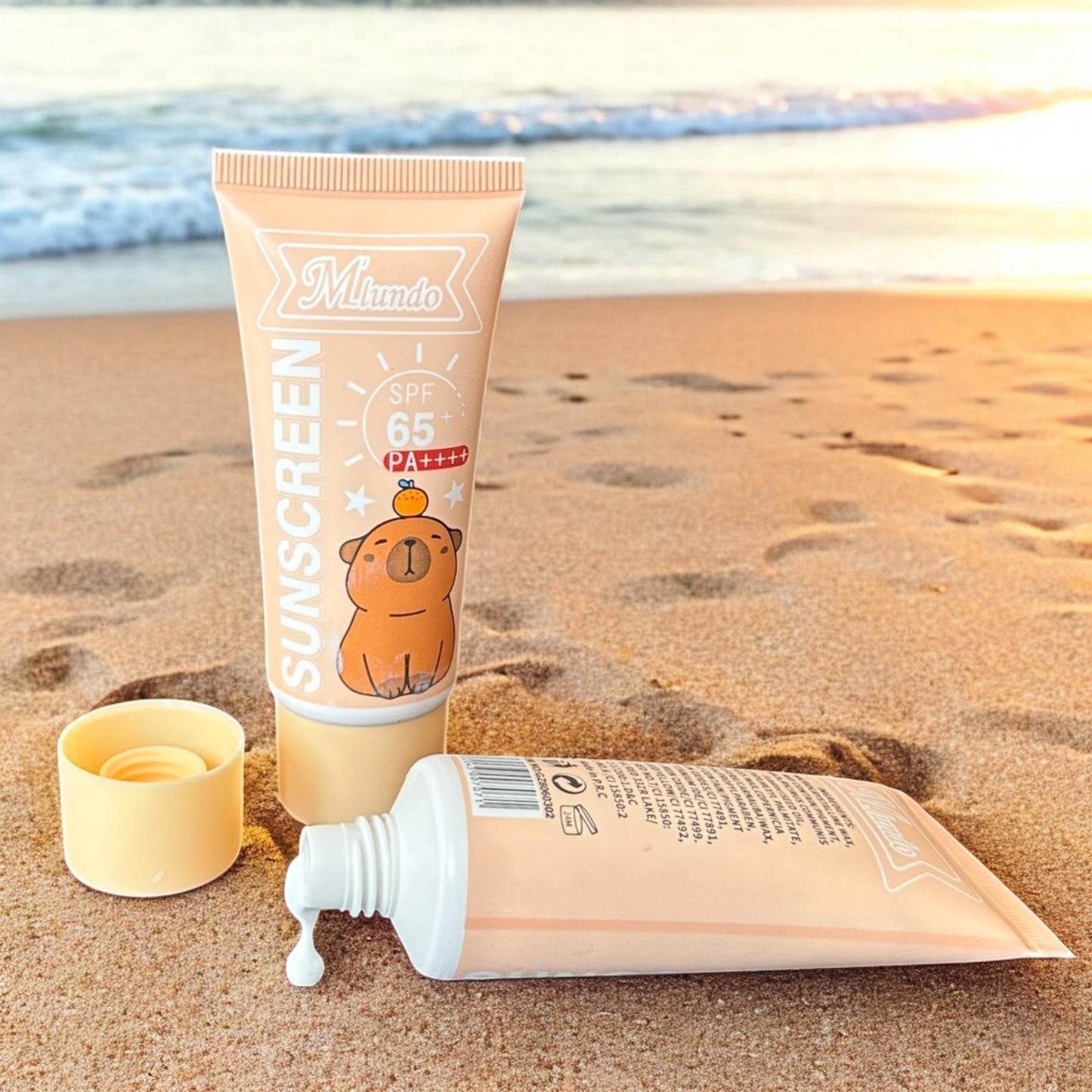 24 Cremas con Protector Solar Capibaras  $9.8 c/u