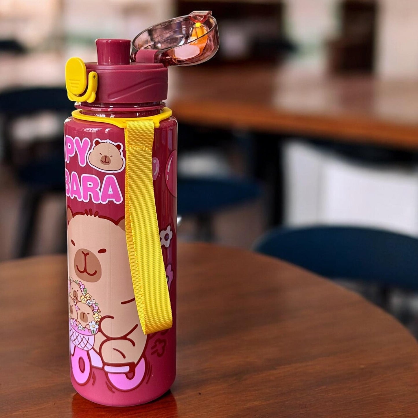 Botella Capibara Decorada Colores