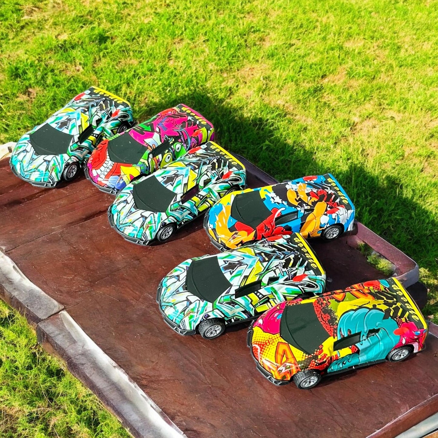 6 Carros de Fricción Juguetes Decorados $7.5 c/u