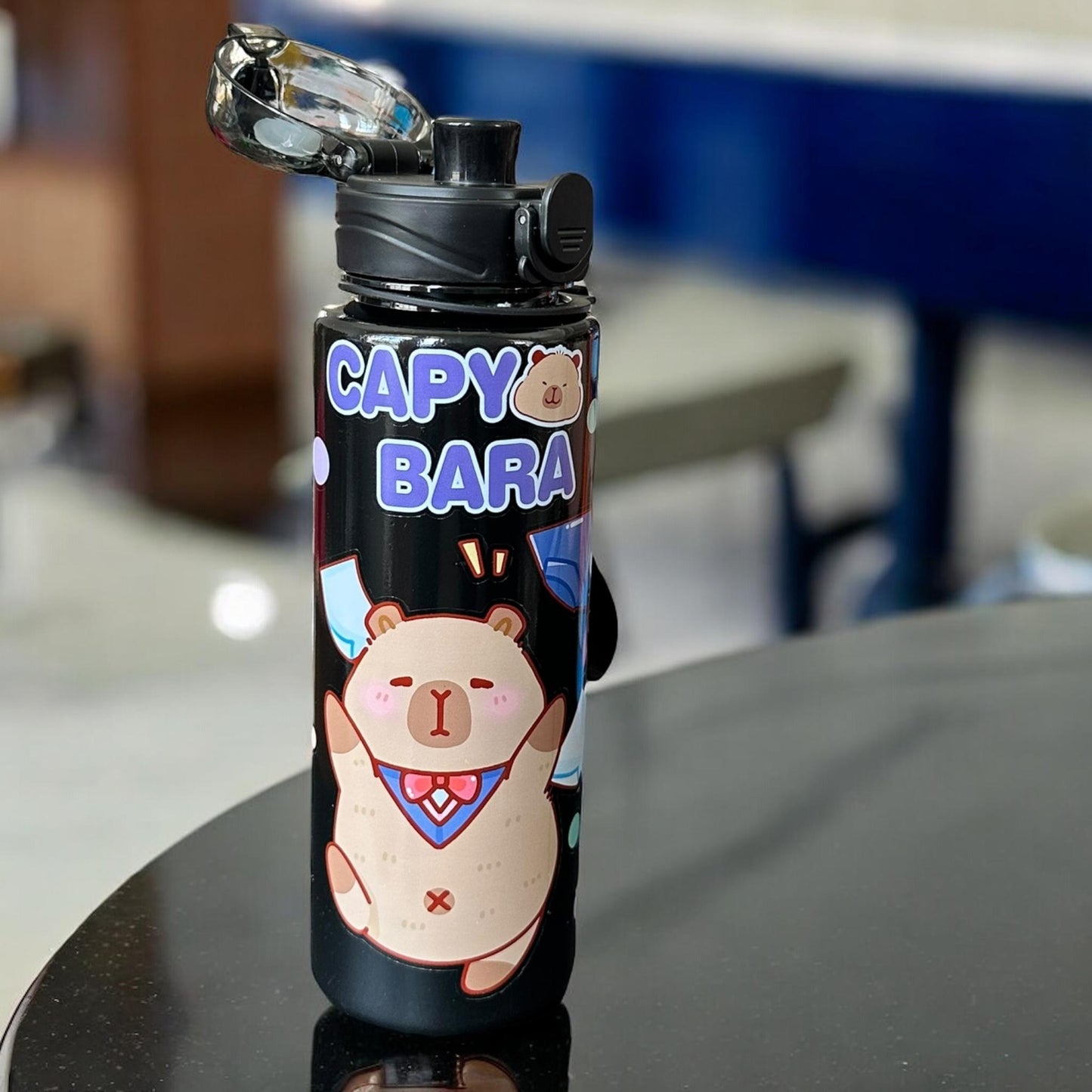 Botella Capibara Decorada Colores
