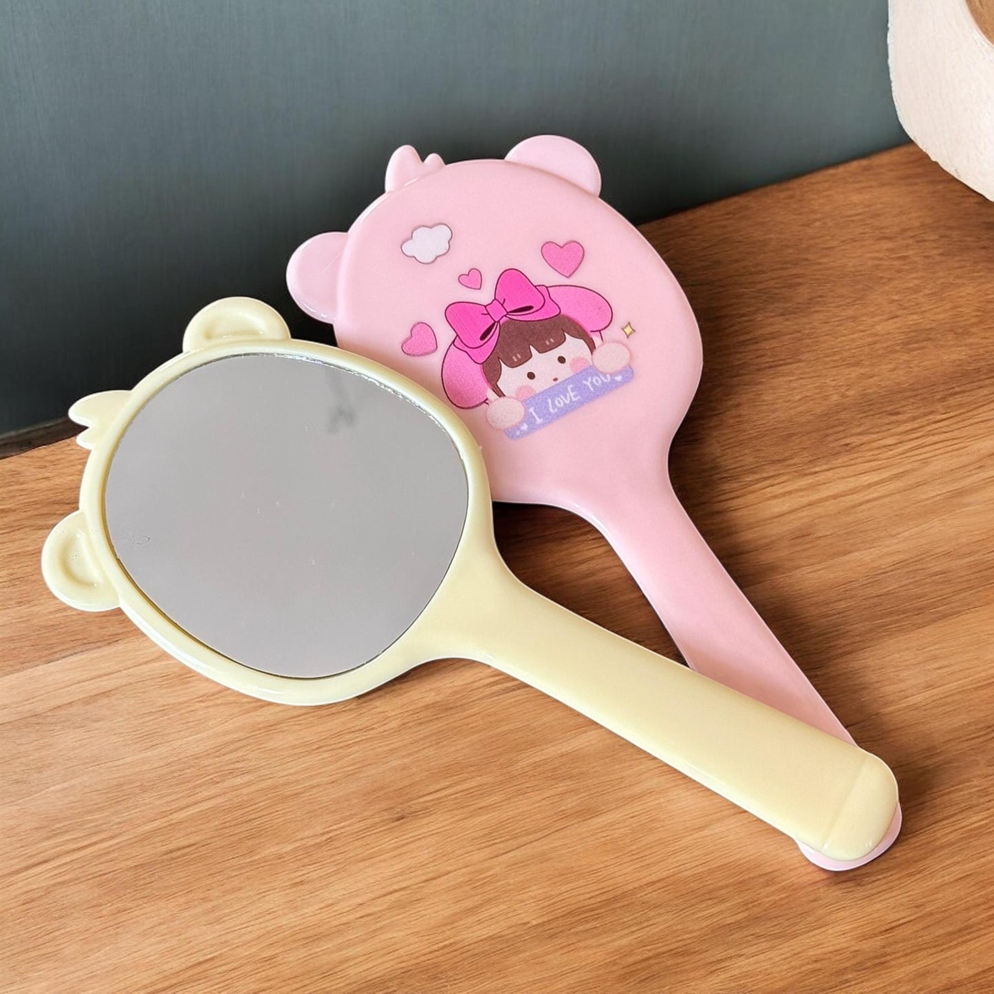 12 Espejos de mano Ositos Colores $8.7 c/u