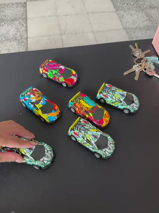 6 Carros de Fricción Juguetes Decorados $7.5 c/u