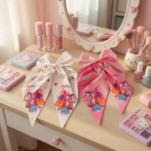 Moños Guerreras K-Pop Coquette Satinados