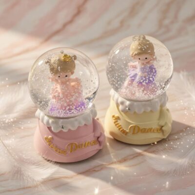 Bola de Cristal Mini Bailarina con Luz