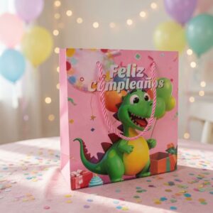 Bolsas Dinosaurios Feliz Cumpleaños
