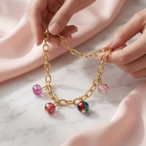 Pulseras Dorada Con Dije Hermosos - Image 2