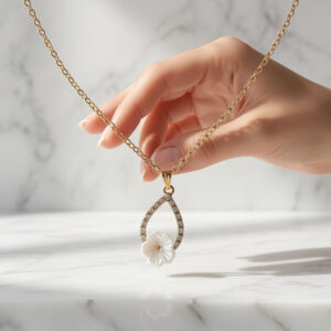 Collares con dije flor