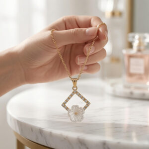 Collares con dije flor - Imagen 3