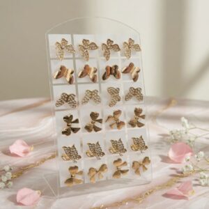 Aretes Dorados Moños/Mariposas - Imagen 2