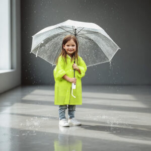 Paraguas Transparente para Lluvia Infantil - Image 4