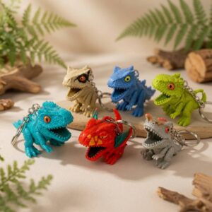 Llaveros de Dinosurios Mordelones