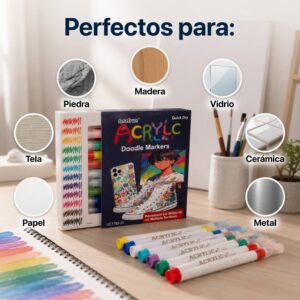 Plumones Acrilicos Permanentes para Diferentes superficies - Image 3