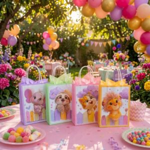 Bolsas Mascotas Papel Chicas para Regalo