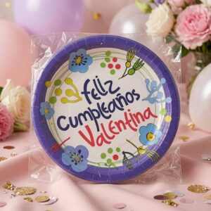 Sets Platos "Feliz Cumpleaños" para Fiesta Decorados Pasteleros - Image 2