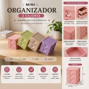 Mini Organizador de 3 Cajones - Image 2