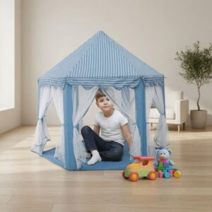 Castillos infantiles con Velo transaparente Azul y Rosa