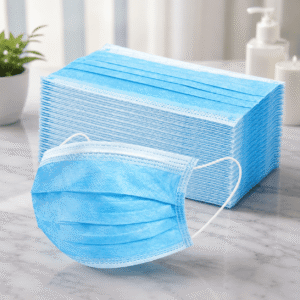Caja de Cubrebocas Infantil Azul Liso