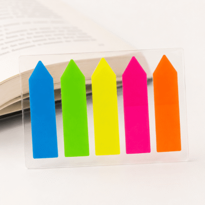 Separadores/Post Its de Colores Neón para Libros
