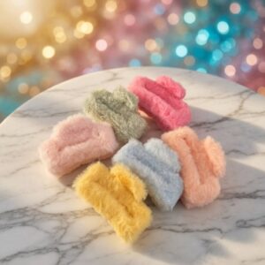 Pinzas Peluche Lindas para Cabello Grande