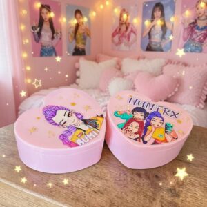 Joyero Guerreras K-Pop con Espejo en Forma de Corazon - Image 3