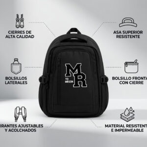 Mochila Escolar Colores "MR Mrosos" Reforzada - Image 3