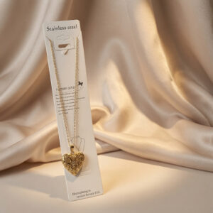 Collares Relicarios de Corazón Acero Inoxidable - Image 2