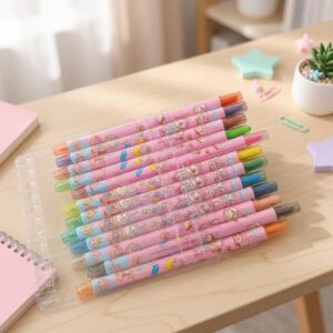 Crayones Labubus de Colores Rectáctiles