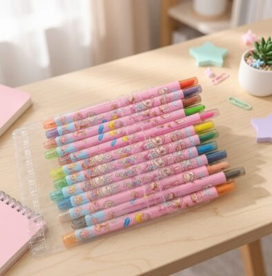 Crayones Labubus de Colores Rectáctiles