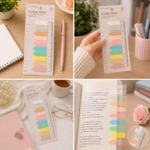 Sets de Posti Its Flecha Transparentes y Regla para Libros