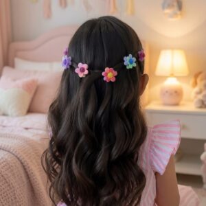 Sets de 3 Pares de Mini Pnzas para el Cabello Flores Hermosas - Image 4