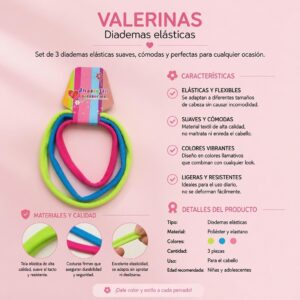 Sets de Diademas para Cabello Elasticas - Image 2