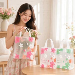 Bolsas Flores Plastificadas Boutique con Asa - Image 2