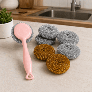 Sets de Mango con Esponja Metalica con repuestos