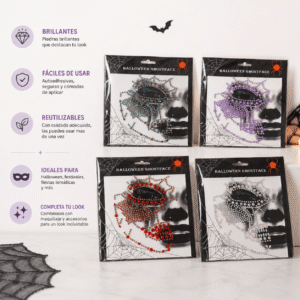 Sticker de Pedreria Halloween para Rostro - Image 3