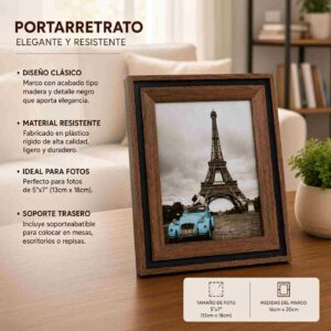Portarretrato Madera para foto de 13cm*18cm - Image 3