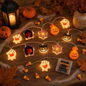 Serie de Luces Con Figuras de Halloween