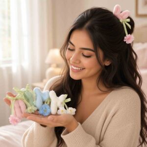 Pinzas Peluches Flores Hermosas - Image 3
