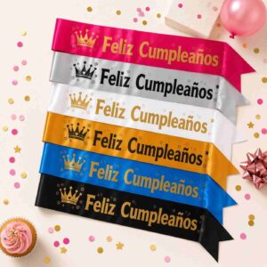 Bandas "Feliz Cumpleaños" en Diferentes Colores