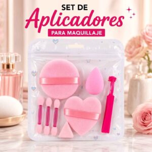 Bolsitas de Esponjas para Maquillaje, Perfilador y Aplicadores Corazon - Image 2
