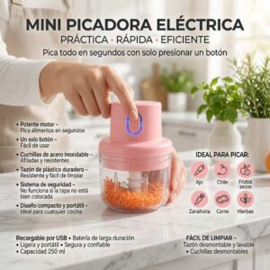 Mini Picadora Electrica Recargable - Image 2