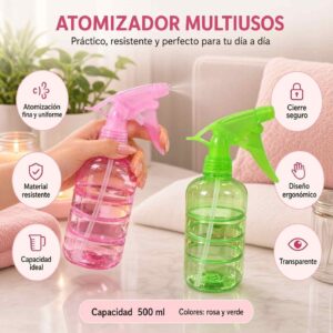 Atomizador Transparente de Colores - Image 2